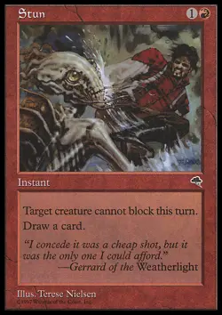 Magic the Gathering MTG Stun (207) Tempest LP - Image 1