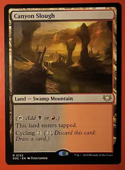 MTG, EDGE OF ETERNITIES * CANYON SLOUGH* #0152, RARE, REGULAR, EOC - Image 1