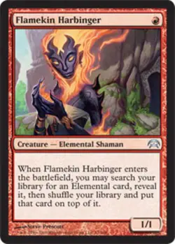 1x Flamekin Harbinger Moderate Play MTG Magic - Kid Icarus - - Image 1