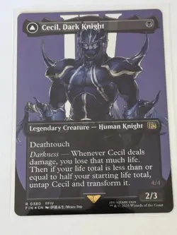 Cecil, Dark Knight // Cecil, Redeemed Paladin Borderless Final Fantasy Foil 380 - Image 1