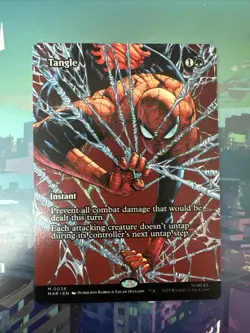 MTG ~ Tangle ~ 0038 ~ Borderless ~ Marvels ~ Spider-Man ~ pack fresh - Image 1