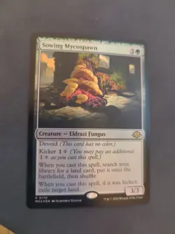 MTG Sowing Mycospawn Modern Horizons 3 0170 Foil Rare - Image 2