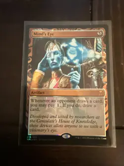 MTG Magic the Gathering Kaladesh Inventions Masterpiece Foil 018/054 MIND'S EYE - Image 1