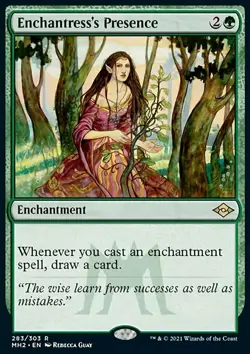 Magic the Gathering MTG Enchantress's Presence (283) Modern Horizons 2 NM - Image 1