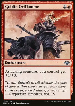 Magic the Gathering MTG Goblin Oriflamme (130) Modern Horizons LP - Image 1