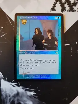 MTG FOIL Wheel and Deal Onslaught NM - Image 1
