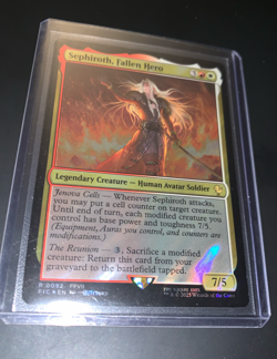 Magic the gathering Final Fantasy Sephiroth, Fallen Hero (Surge Foil) - Image 2