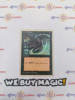 MTG | Dark Ritual | 4th Edition | Regular | Heavily Played | English - Image 1