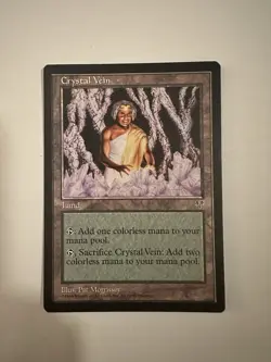 MTG Magic The Gathering Crystal Vein Mirage Land - Image 1