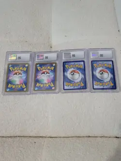 Pokemon 151 Lot of 4 CGC 9 Graded Cards Snorlax Giovanni Omanyte Japanese - Image 2