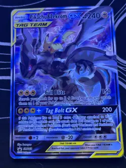 Pokemon TCG: Pikachu & Zekrom GX Promo Sun & Moon SM168 - Image 1