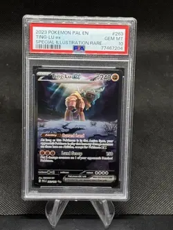 2023 POKEMON PAL EN-PALDEA EVOLVED SPECIAL ILLUSTRATION RARE TING-LU EX PSA 10 - Image 1