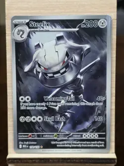Steelix 150/132 Illustration Rare Pokemon Mega Evolution NM - Image 1