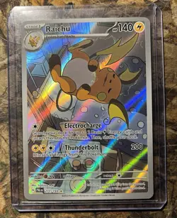 Pokemon TCG Raichu 211/193 IR Illustration Rare Paldea Evolved - Image 1