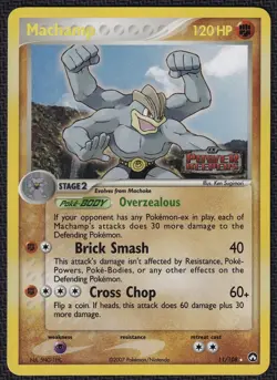 Pokemon Machamp 11/108 Reverse Holo EX Power Keepers - Image 1