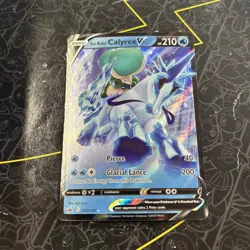 Holo Ice Rider Calyrex V 045/198 Ultra Rare Chilling Reign Pokemon TCG - Image 1