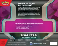 Pokemon Tera Team EX Premium Collection 5 Foils 9 TCG Booster Packs SEALED - Image 3