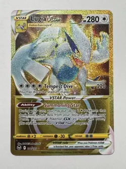 Pokemon TCG - Lugia VSTAR - Silver Tempest 211/195 Secret Rare Gold - Image 1