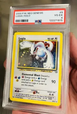 2000 Pokemon Lugia Neo Genesis Holo 9/111 PSA 4 - Image 4