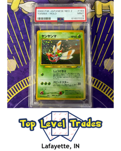 2000 Vintage Pokemon Japanese Neo Discovery Yanma - Holo #193 PSA 9 - Image 1