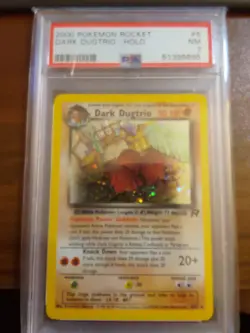 Dark Dugtrio Holo 6/82 - Team Rocket - PSA 7 Near Mint Pokemon - Image 1
