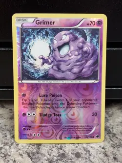 Grimer 45/116 B&W Plasma Freeze Pokemon Reverse Holo Foil Rare Nice! - Image 1