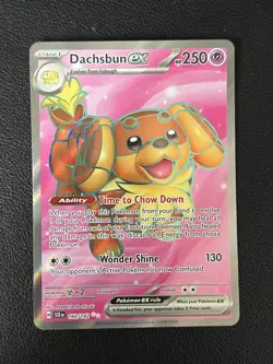 Pokemon TCG Dachsbun EX 160/142 Full Art Stellar Crown - Image 1