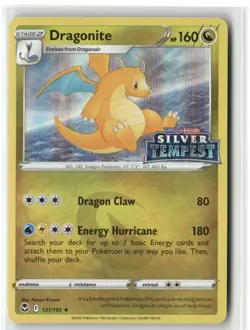 POKEMON SILVER TEMPEST DRAGONITE STAMPED EU EXCLUSIVE 131/195 TCG HOLO - Image 1