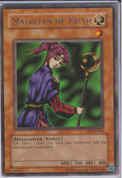 YUGIOH MAGICIAN OF FAITH MRD-EN036 RARE UNLIMITED ED NM 1996 - Image 1