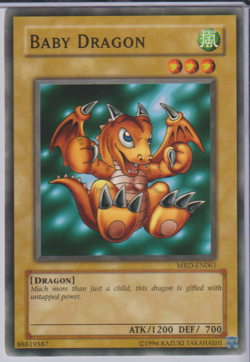 Yugioh Baby Dragon MRD-EN061 Common Unlimited Edition NM 1996 - Image 1