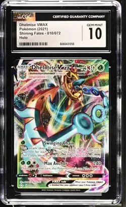 ✨✨ CGC 10 Dhelmise VMAX 010/072 Shining Fates Pokemon Card - Image 1