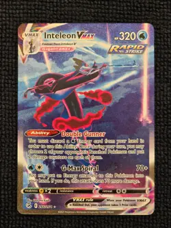 Inteleon VMAX 266/264 Alternate Full Art Fusion Strike Pokemon Card - Image 1