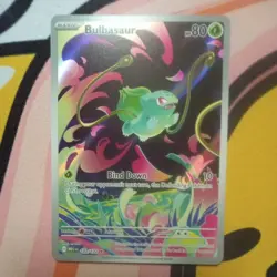 Pokemon Mega Evolutions Bulbasaur IR 133/132 Illustration Rare IR Card - Image 1