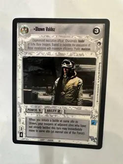 Star Wars CCG SWCCG Shawn Valdez Hoth Rare Card NM Never Played - Image 1