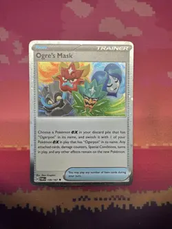 Pokemon Card Ogre's Mask Cosmo Holo Twilight Masquerade 159/167 Near Mint - Image 1