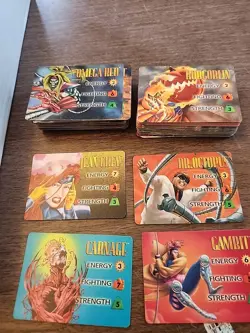 Large Overpower Card Game Lot Marvel +/- 800 Cards Total - Image 2