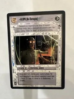 Star Wars CCG R-3PO Ar-Threepio Limited Edition SWCCG Hoth Rare Card NM - Image 1