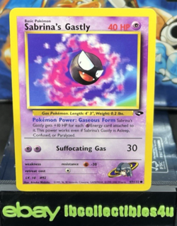 Sabrina's Gastly - 97/132 Gym Challenge - Pokemon Card TCG - 2000 Wotc NM F/S - Image 1