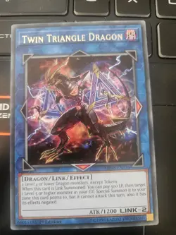MP18-EN134 Twin Triangle Dragon Rare 1st Edition Mint YuGiOh Card - Image 1