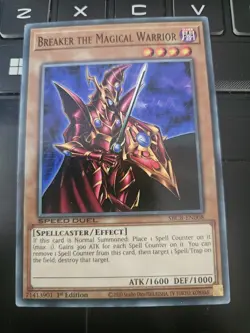 SBCB-EN008 Breaker the Magical Warrior Common 1st Edition Mint YuGiOh Card - Image 1