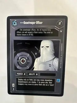 Star Wars CCG SWCCG Snowtrooper Officer Rare Card NM Never Played - Image 1