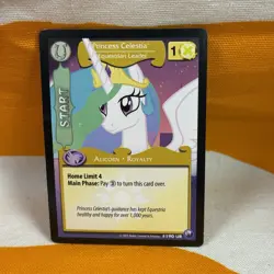 2X My Little Pony Princess Celestia Equestrian Leader #190 UR Foil Card MLP TCG - Image 2