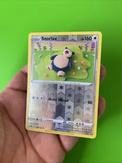 Snorlax 109/159 Crown Zenith Reverse Holo Pokemon Card LP+ - Image 3