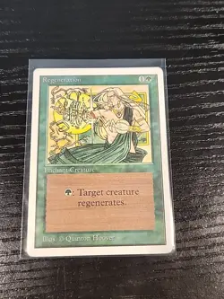 MTG Regeneration NM Unlimited Magic Gathering card old school - Image 1