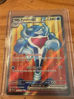 Palafin EX 193/167 Twilight Masquerade Full Art Ultra Rare Pokemon Card - Image 1