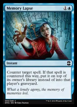 Memory Lapse -Foil Light Play MTG Eternal Masters - Image 1