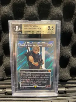 2025 MTG FINAL FANTASY SURGE FOIL M #0520 CLOUD, MIDGAR MERCENARY BGS 9.5 - Image 1
