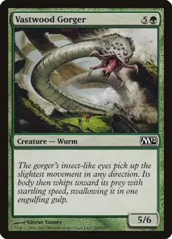 Vastwood Gorger 200 M12 Yanner Green Wurm Creature Common MTG EN - Image 1