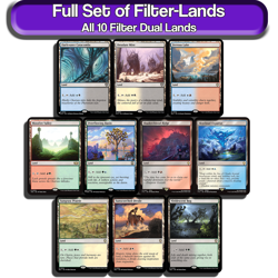 Filter Lands MTG Dual Lands Full Set All 10 Rare Untapped Magic Commander EDH NM - Image 1