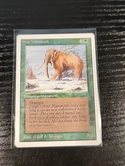 MTG - War Mammoth NM - Unlimited Edition Green Creature - Image 1